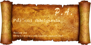 Pócsi Adelgunda névjegykártya